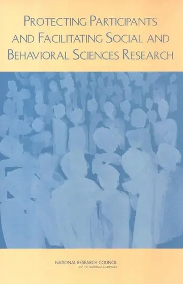 Cover of Protecting Participants and Facilitating Social and Behavioral Sciences Research