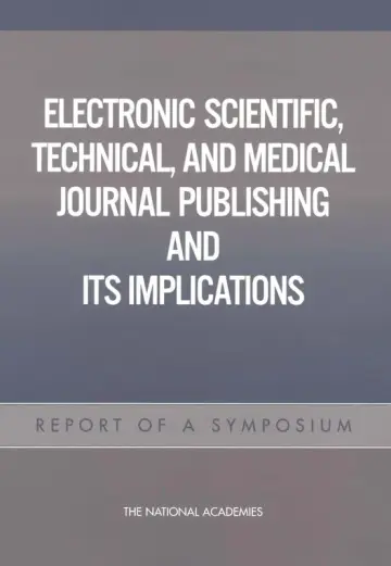 Cover of Electronic Scientific, Technical, and Medical Journal Publishing and Its Implications