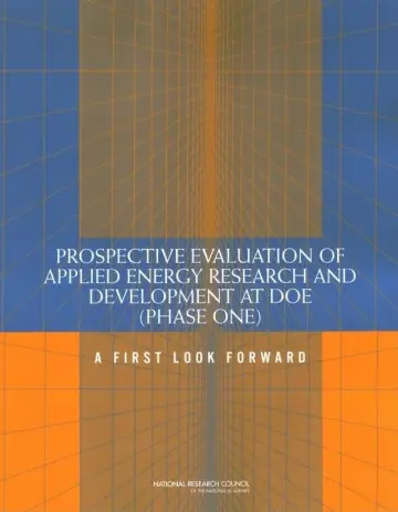 Cover of Prospective Evaluation of Applied Energy Research and Development at Doe, Phase One