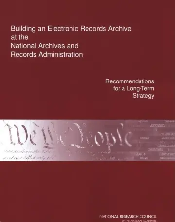 Cover of Building an Electronic Records Archive at the National Archives and Records Administration