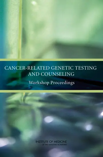 Cover of Cancer-Related Genetic Testing and Counseling