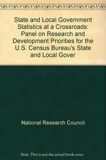 Cover of State and Local Government Statistics at a Crossroads