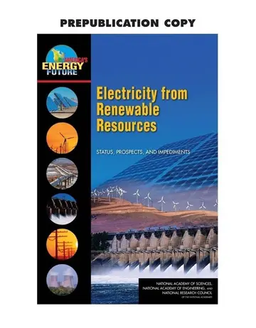 Cover of Electricity from Renewable Resources
