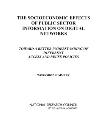 Cover of The Socioeconomic Effects of Public Sector Information on Digital Networks