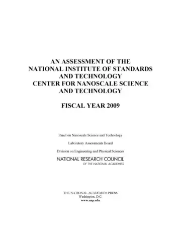 Cover of An Assessment of the National Institute of Standards and Technology Center for Nanoscale Science and Technology