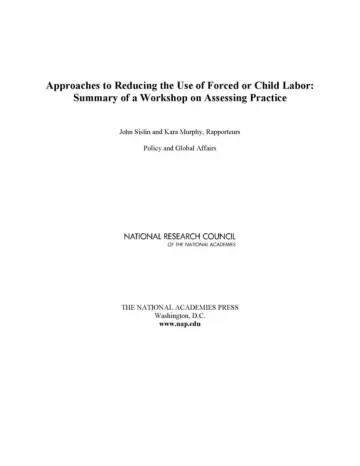 Cover of Approaches to Reducing the Use of Forced or Child Labor