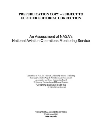 Cover of An Assessment of NASA's National Aviation Operations Monitoring Service