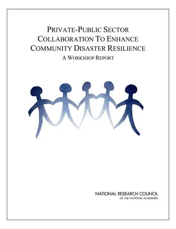 Cover of Private-Public Sector Collaboration to Enhance Community Disaster Resilience