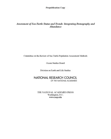 Cover of Assessment of Sea-Turtle Status and Trends