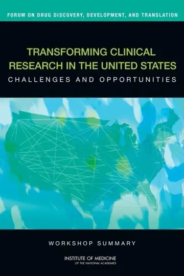 Cover of Transforming Clinical Research in the United States