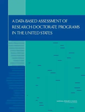 Cover of A Data-Based Assessment of Research-Doctorate Programs in the United States