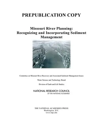 Cover of Missouri River Planning