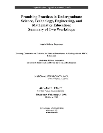 Cover of Promising Practices in Undergraduate Science, Technology, Engineering,and Mathematics Education