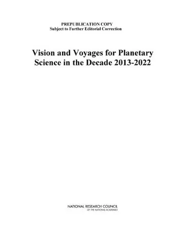 Cover of Vision and Voyages for Planetary Science in the Decade