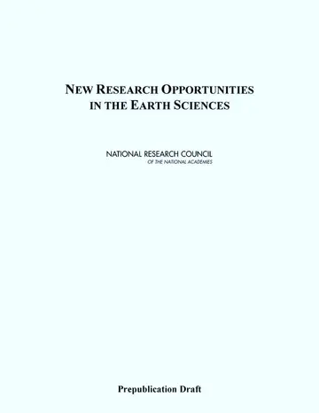 Cover of New Research Opportunities in the Earth Sciences