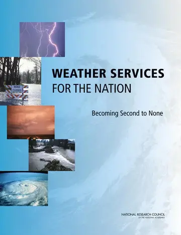 Cover of Weather Services for the Nation