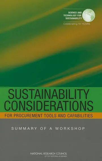 Cover of Sustainability Considerations for Procurement Tools and Capabilities