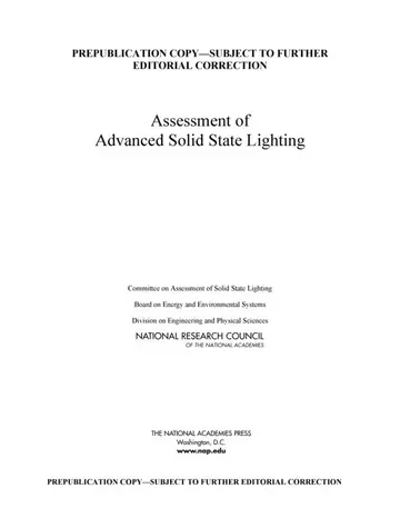 Cover of Assessment of Advanced Solid-State Lighting