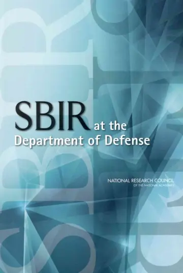 Cover of SBIR at the Department of Defense