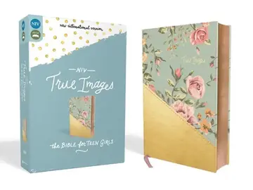 Cover of NIV, True Images Bible, Imitation Leather, Blue/Gold