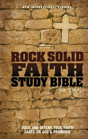 Cover of Rock Solid Faith Study Bible for Teens