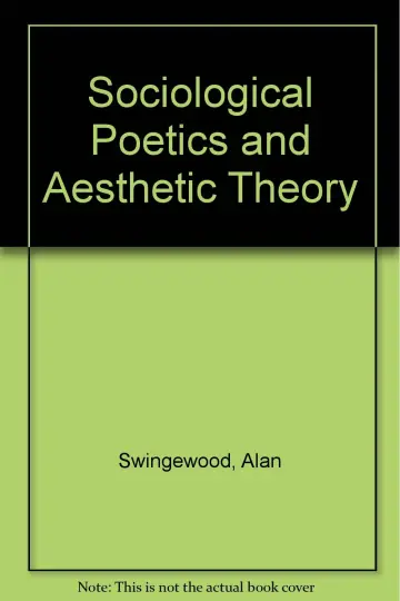 Cover of Sociological Poetics and Aesthetic Theory