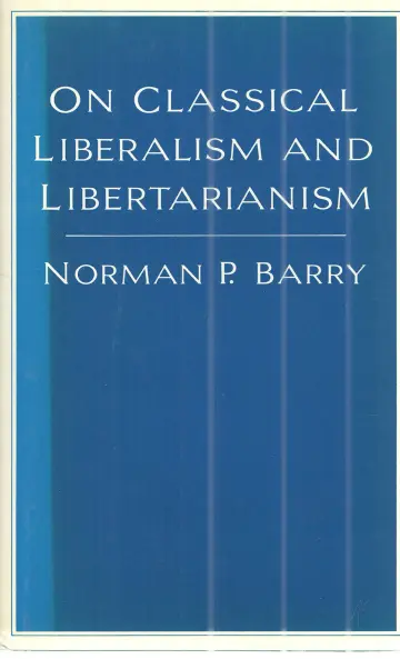 Cover of On Classical Liberalism and Libertarianism