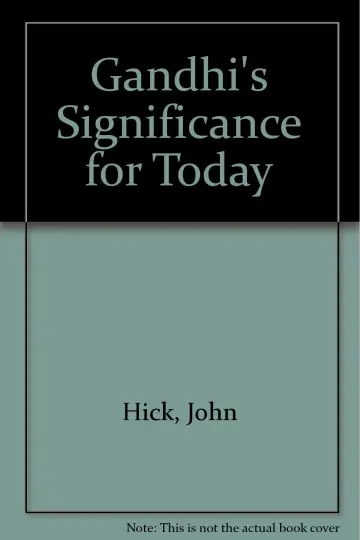 Cover of Gandhi's Significance for Today