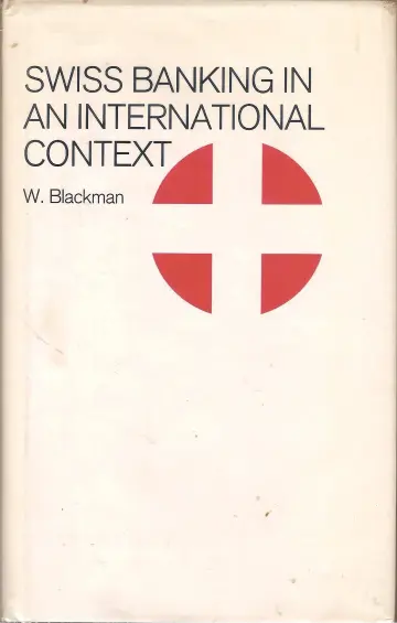 Cover of Swiss Banking in an International Context