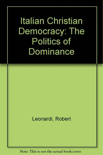 Cover of Italian Christian Democracy