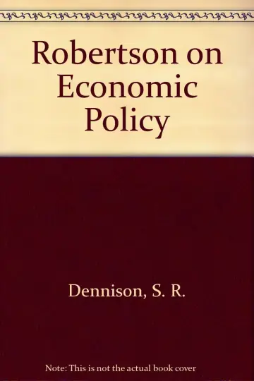 Cover of Robertson on Economic Policy