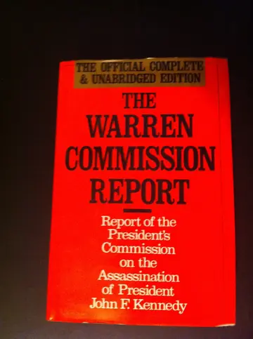 Cover of Warren Commission Report