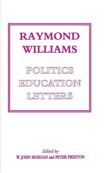 Cover of Raymond Williams