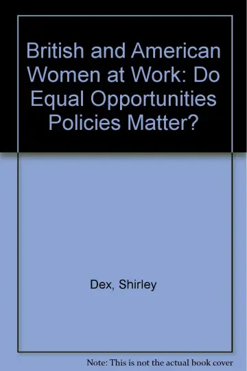 Cover of British and American Women at Work
