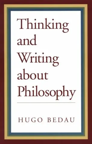 Cover of Thinking and Writing About Philosophy