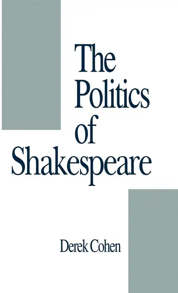 Cover of The Politics of Shakespeare
