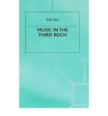 Cover of Music in the Third Reich