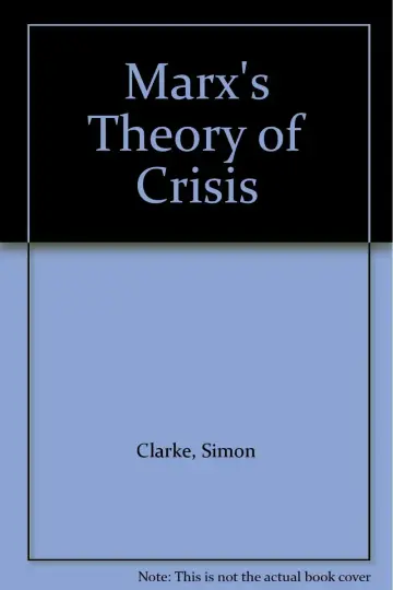 Cover of Marx's Theory of Crisis