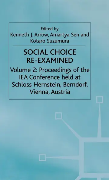 Cover of Social Choice Re-Examined
