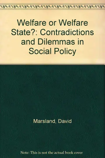 Cover of Welfare or Welfare State?