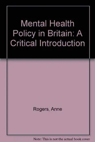 Cover of Mental Health Policy in Britain
