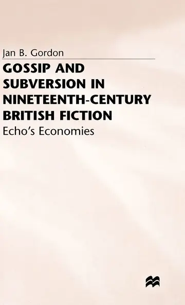 Cover of Gossip and Subversion in Nineteenth-Century British Fiction