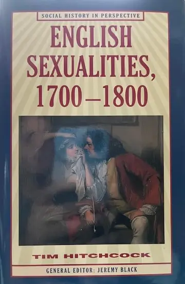 Cover of English Sexualities, 1700-1800