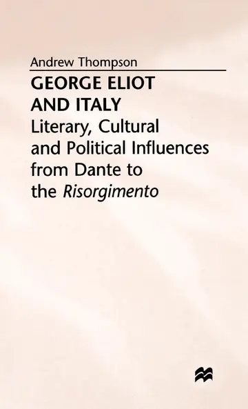 Cover of George Eliot and Italy