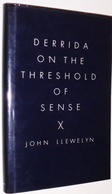 Cover of Derrida on the Threshold of Sense