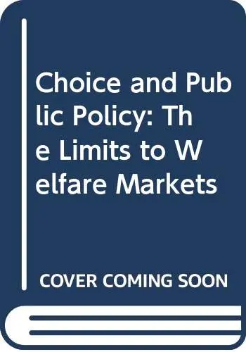 Cover of Choice and Public Policy