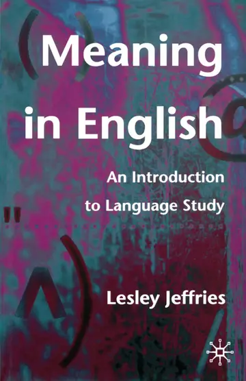 Cover of Meaning in English
