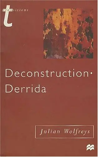 Cover of Deconstruction - Derrida (Transitions (St. Martin's Press).)