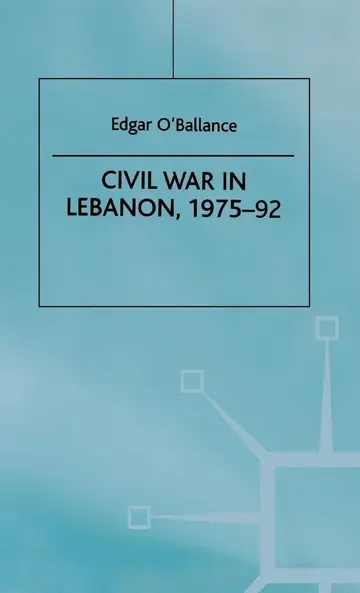 Cover of Civil War in Lebanon, 1975-92