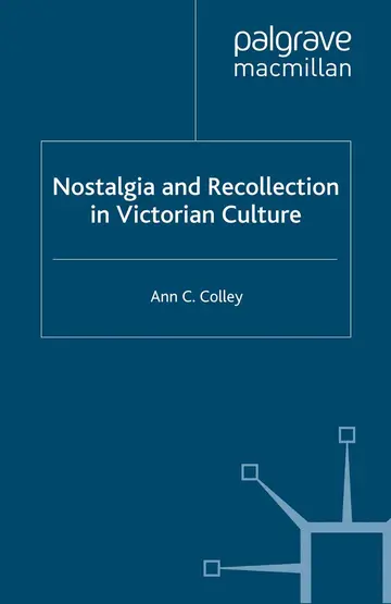 Cover of Nostalgia and Recollection in Victorian Culture